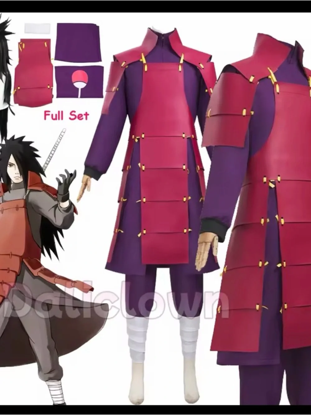 Japanese Anime Uchiha Madura costume for men - Picture 4 of 8